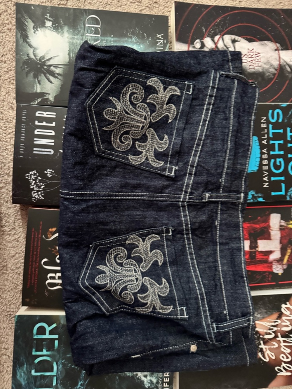 SASSY Jeans Dark Wash Denim Skirt